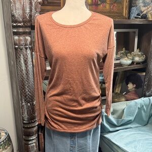 Women's Rust Long Sleeve Top